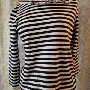 ladies long sleeve Willi Smith ruffled top